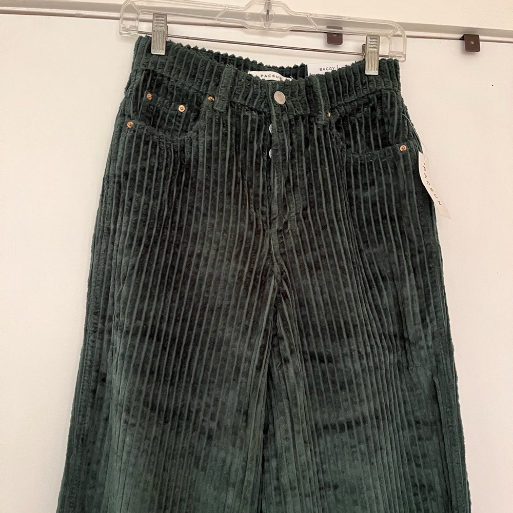 Dark Green Corduroy Pants